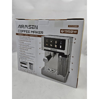 AIRMSEN BCM2308 COFFEE MAKER 20 BAR ESPRESSO MACHINE W/AUTOMATIC MILK FROTHER