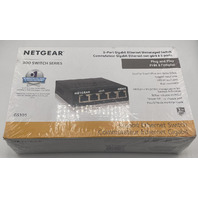 NETGEAR GS305 5-PORT GIG GIGABIT ETHERNET SWITCH 300 SWITCH SERIES
