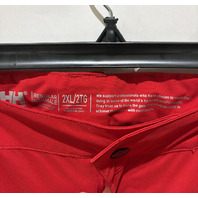 HELLY HANSEN 65704-162 MEN'S LEGENDARY INSULATED SNOWPANTS REGULAR FIT SZ 2XL RED