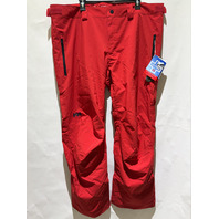 HELLY HANSEN 65704-162 MEN'S LEGENDARY INSULATED SNOWPANTS REGULAR FIT SZ 2XL RED