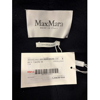 MAX MARA WOMEN'S OVERSIZED CASHMERE COAT MXM CESTO ULTRAMARINE SZ 8 NWT SAMPLE