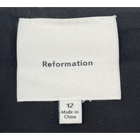 REFORMATION JUNE LOW RISE BLACK SHORTS SIZE 12 1314815BLK012