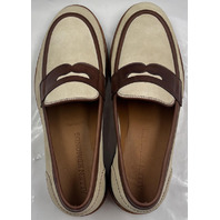 ALLEN EDMONDS RAND RANDOLPH VERSE SAND SU 9.5 E MENS LIGHT BROWN LOAFERS
