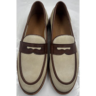 ALLEN EDMONDS RAND RANDOLPH VERSE SAND SU 9.5 E MENS LIGHT BROWN LOAFERS
