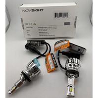 QTY 2 NOVSIGHT H8/H9/H11 LED HEADLIGHT BULBS HIGH LOW BEAM 6500K 32000LM 140W