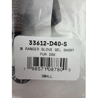 FOX RACING WOMEN'S RANGER GLOVE GEL SHORT SZ SMALL PURE DUSK 33612-D40-S