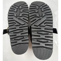 MONCLER BELL BUCKLE SANDALS M3538 WOMENS LEATHER SANDALS 39 EU 8.5 US BLACK