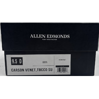 ALLEN EDMONDS CARSON VENET TBCCO SU 9.5D NAVY BLUE DRESS SHOES