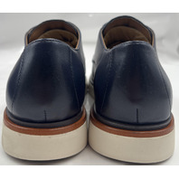 ALLEN EDMONDS CARSON VENET TBCCO SU 9.5D NAVY BLUE DRESS SHOES