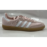 ADIDAS SAMBA OG IH3977 PINK TREFOIL PATTERN SIZE 10 WOMENS SANDY PINK