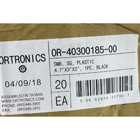 20* ORTRONICS OR-40300185-00 SMB SG PLASTIC 4.7"X3"X2" BLACK ORTRONICS MOUNT BOX