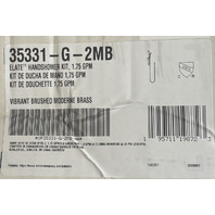 KOHLER 35331-G-2MB ELATE HANDSHOWER KIT VIBRANT BRUSHED MODERNE BRASS