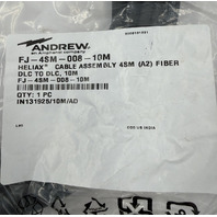 QTY 4 COMMSCOPE ANDREW SOLUTIONS HELIAX FIBERFEED CABLE ASSEMBLY FJ-4SM-008-10M