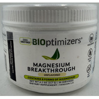 BIOPTIMIZERS MAGNESIUM BREAKTHROUGH 5.5OZ 30 SERVINGS UNFLAVORED EXP:04/27