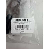 FOX RACING WOMEN'S RANGER GLOVE GEL SHORT SZ LARGE PURE DUSK 33612-D40-L