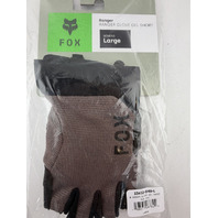 FOX RACING WOMEN'S RANGER GLOVE GEL SHORT SZ LARGE PURE DUSK 33612-D40-L