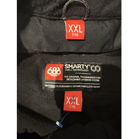 686 SMARTY 3-IN-1 CARGO SNOWPANTS FLEECE LINER PANT WATERPROOF SHELL SZ XXL BLACK