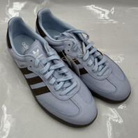 ADIDAS SAMBA OG IH9167 BLUE AND BROWN SIZE 10 WOMENS CRYSTAL SKY EARTH STRATA
