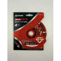 EZARC 807115 METAL MASTER DIAMOND CUT-OFF WHEEL 4 1/2" X 7/8 INCH W/ 5000+ CUTS