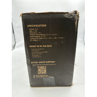 MEVOSTO BT WIRELESS BOOKSHELF SPEAKERS DS19 DC18V 5.9X6.1X9.6" OPTICAL/AUX