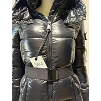 SAM. NYC LONG NOHO HOOD PUFFER COAT WIND WATER REPELLENT XW5204NDA SZ X SMALL XS