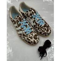 ADIDAS SAMBA OG KI6669 GIRAFFE PRINT SIZE 10 WOMENS CRYSTAL LINEN IVORY GUM