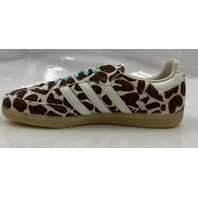 ADIDAS SAMBA OG KI6669 GIRAFFE PRINT SIZE 10 WOMENS CRYSTAL LINEN IVORY GUM