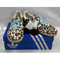 ADIDAS SAMBA OG KI6669 GIRAFFE PRINT SIZE 10 WOMENS CRYSTAL LINEN IVORY GUM