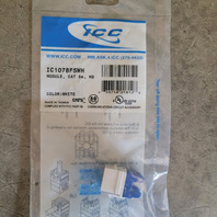 LOT OF 95 - ICC IC1078F5WH MODULE JACKS CAT 5E HD WHITE