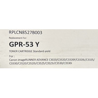 COMPATIBLE RPLCN8527B003 GPR-53 Y FOR CANON IMAGERUNNER ADVANCE YELLOW