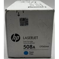 HEWLETT-PACKARD 508A CF361A CYAN TONER CARTRIDGE GENUINE HP