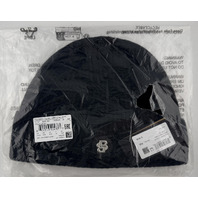 HUGO BOSS DOUBLE B MONOGRAM 50551237 MENS WOOL-CASHMERE BLACK BEANIE HAT