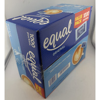 EQUAL ZERO CALORIE SWEETENER PACKETS 1000 35.0OZ EXP 12/2027