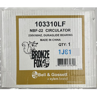 BELL & GOSSETT BRONZE FOX NBF-22 CIRCULATOR CIRC PUMP 230V/60HZ 103310LF 1/25HP