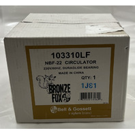 BELL & GOSSETT BRONZE FOX NBF-22 CIRCULATOR CIRC PUMP 230V/60HZ 103310LF 1/25HP