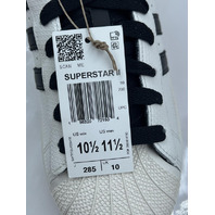 ADIDAS SUPERSTAR II IH9267 WHITE AND BLACK SIZE 10.5 MENS 10 1/2