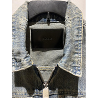 PURPLE BRAND EMBELLISHED CARPENTER JACKET P052-RDIO726 RODEO CAPSULE SZ MEDIUM M