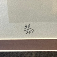 NORMAN ROCKWELL THE GIFT CHILD'S SURPRISE SIGNED LITHOGRAPH 38/200 W/FRAME 31.5"