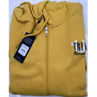 TRUE RELIGION 700627 MENS XL SPICY MUSTARD BUDDHA GRAPHIC ZIP HOODIE