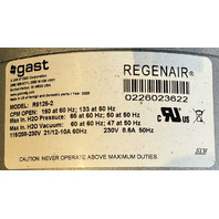 GAST REGENAIR R5125-2 2.5HP 3450RPM 160CFM SINGLE PHASE REGENERATIVE BLOWER