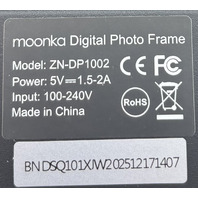 FRAMEO MOONKA 10.1" ZN-DP1002 WIFI DIGITAL PHOTO FRAME 100V-240V BLACK