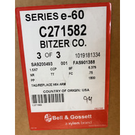 BELL & GOSSETT SERIES E-60 1.5X7 6.375 .75 INLINE CENTRIFUGAL PUMP HVAC PLUMBING