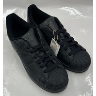 ADIDAS SUPERSTAR II JI0081 ALL BLACK SUPERSTAR SNEAKERS SIZE 10 MENS
