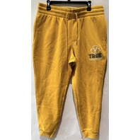 TRUE RELIGION 700015 MENS L MINERAL YELLOW BUDDHA LOGO TRUE ANTIQUE JOGGER