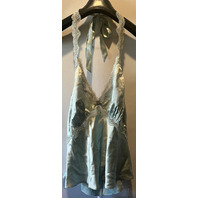 REFORMATION WOMENS MONICA SEA GLASS SILK TOP SIZE X-LARGE 1314146SEG0XL
