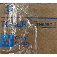 KONICA MINOLTA GENUINE TN626C ACV1430 CYAN TONER CARTRIDGE IN ORIGINAL BOX