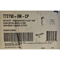 KOHLER T72790-9M-CP ARTIFACTS FLOOR MOUNTED TUB FILLER W/ BUILT-IN DIVERTER & HS