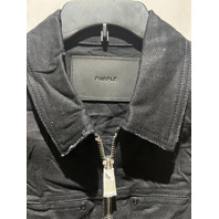 PURPLE BRAND MENS BLACK RAW CARPENTER JACKET M0052-BLKR526 SIZE LARGE L NWT
