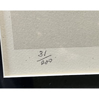 NORMAN ROCKWELL AIRPLANE RIDE/FIRST FLIGHT SIGNED LITHOGRAPH 31/200 WITH FRAME