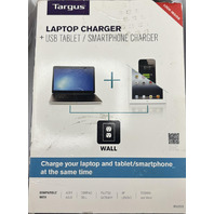 TARGUS ONE CHARGER APA32US LAPTOP CHARGER+PHONE/TABLET CHARGER